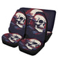 Grim reaper car seat protector cover skull in fire car protector skull in fire car seat protector cover gothic skull skull car floor mat set