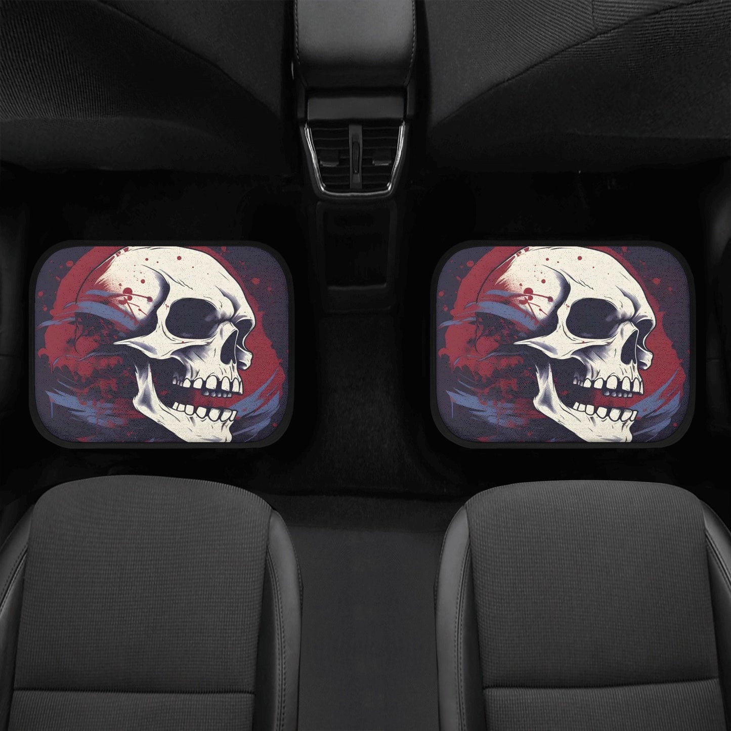 Grim reaper car seat protector cover skull in fire car protector skull in fire car seat protector cover gothic skull skull car floor mat set