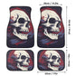 Grim reaper car seat protector cover skull in fire car protector skull in fire car seat protector cover gothic skull skull car floor mat set