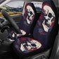 Grim reaper car seat protector cover skull in fire car protector skull in fire car seat protector cover gothic skull skull car floor mat set