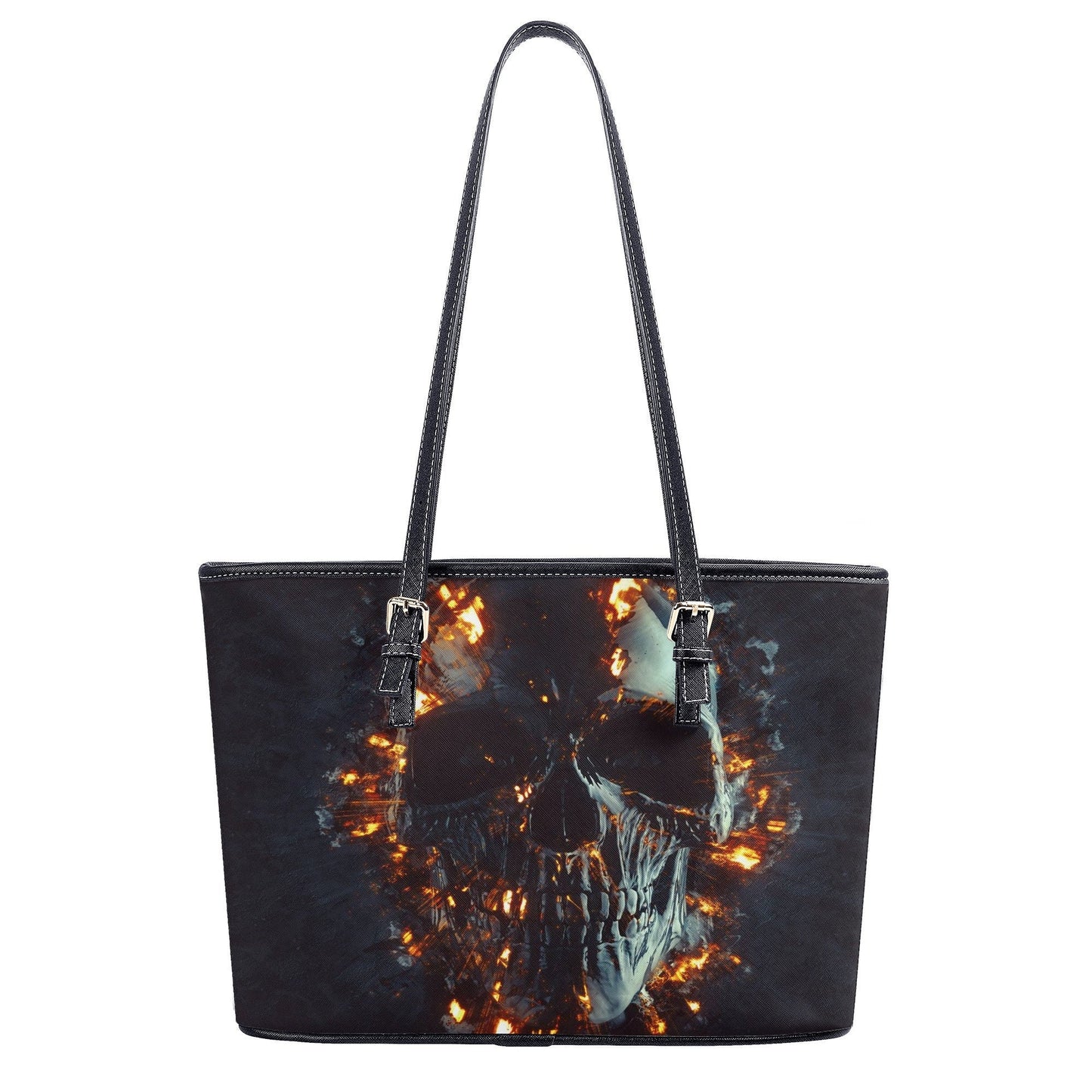 Death skull handbag, skeleton handbag skeleton purse biker skull cosmetic wallet, goth messenger bag goth messenger bag death skull tote bag