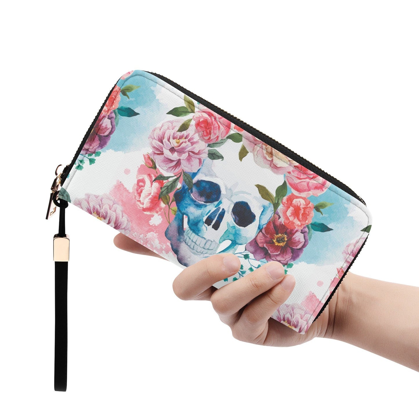 Rose skull cosmetic bag, evil messenger bag, floral skull shoulder bag, halloween purse, flaming skull tote bag, biker skull crossbody bags