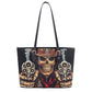 Flaming skull cosmetic wallet, flower skull shoulder bag, evil cosmetic wallet, flame skull purse, grim reaper cosmetic wallet, horror bags