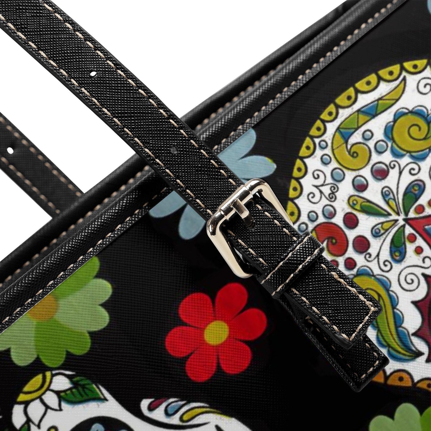 Mexican skull purse, sugar skull girl purse, mexican skull bag with shoulder strap, floral skull handbag, day of the dead crossbody bags