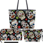 Mexican skull purse, sugar skull girl purse, mexican skull bag with shoulder strap, floral skull handbag, day of the dead crossbody bags