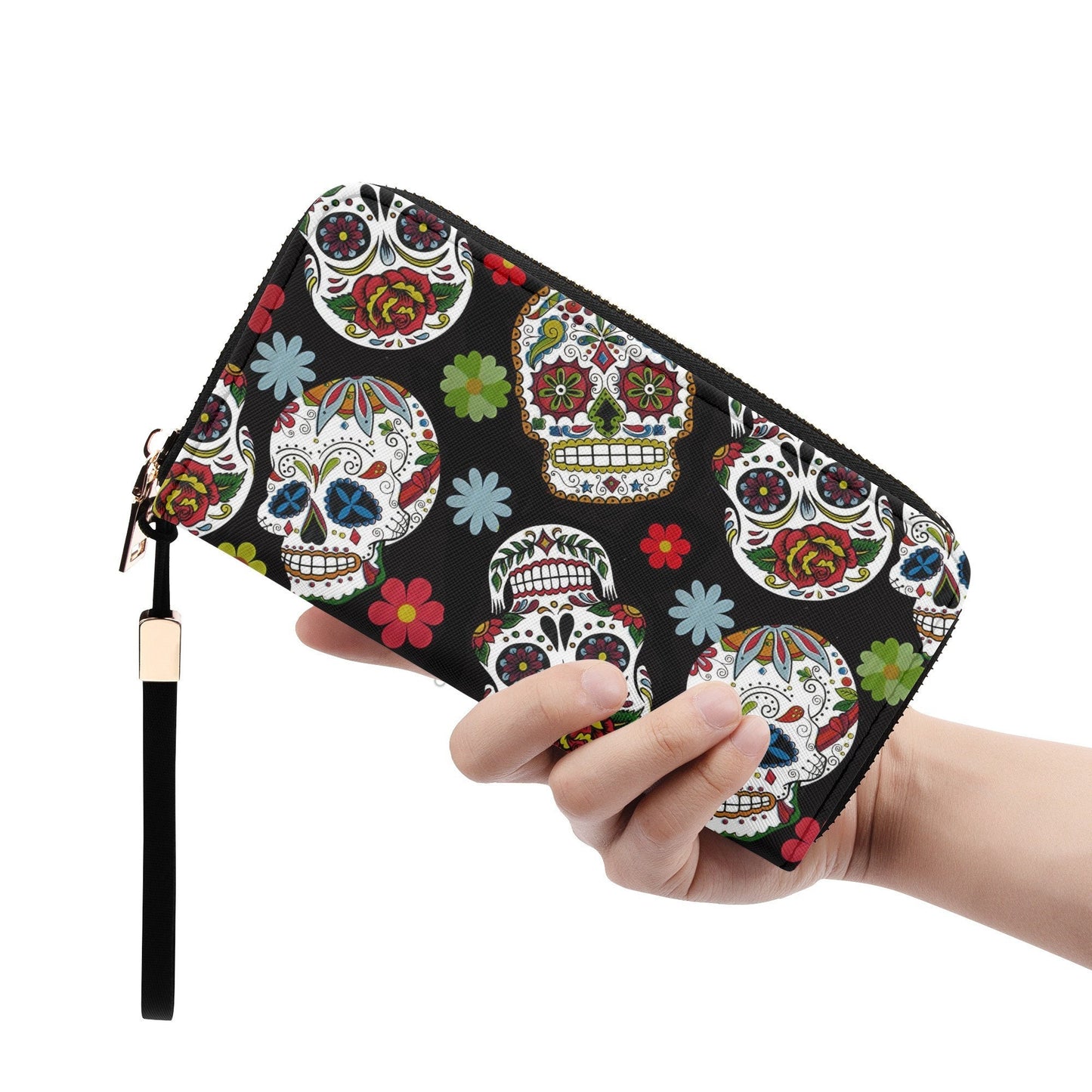 Mexican skull purse, sugar skull girl purse, mexican skull bag with shoulder strap, floral skull handbag, day of the dead crossbody bags