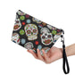 Mexican skull purse, sugar skull girl purse, mexican skull bag with shoulder strap, floral skull handbag, day of the dead crossbody bags