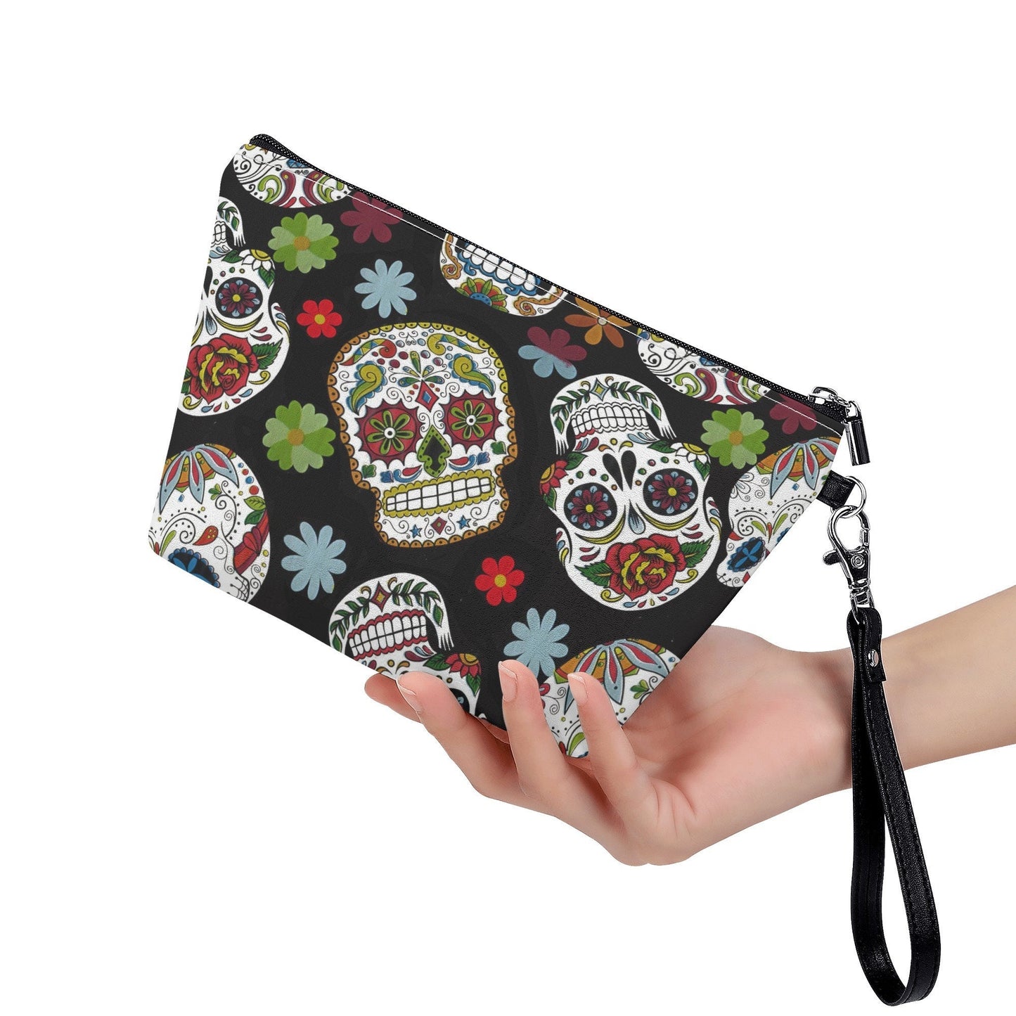 Mexican skull purse, sugar skull girl purse, mexican skull bag with shoulder strap, floral skull handbag, day of the dead crossbody bags