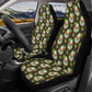 Floral sugar skull seat cover for car, mexican skull car rug, cinco de mayo skull seat cover protector, cinco de mayo skull car accessories