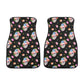 Christmas skull seat cover protector, gothic skull car seat cushion cover rose skull car seat tool biker skull car accessories car floor mat