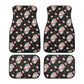 Christmas skull seat cover protector, gothic skull car seat cushion cover rose skull car seat tool biker skull car accessories car floor mat