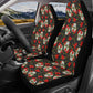 Rose skull rug for car, halloween car seat cover, christmas skull car seat cover full set, horror mat for car, skull rug for car, horror mat
