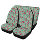 Sugar skull car seat protector, sugar skull car mat flooring, floral skull car floor mat, floral skull car tool, floral skull car seat cover