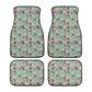 Sugar skull car seat protector, sugar skull car mat flooring, floral skull car floor mat, floral skull car tool, floral skull car seat cover