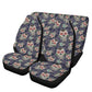 Floral sugar skull car seat protector cover cinco de mayo skull seat cover for car mexican skull car protector, sugar skull girl rug for car
