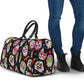Sugar Skulls Travel Bag, Duffel Bag, Day of the dead Duffle Bag, Candy skull Shoulder Bag, Dia de los muertos Carry On Bag, candy skull bag