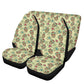 Floral sugar skull truck seat cover, mexican skull rug for car, day of the dead seat cover for car, day of the dead car seat cushion covers
