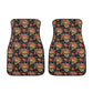 Mexican skull car accessories, sugar skull car mat flooring dia de los muertos skull car seat tool mexico car seat protector car accessories