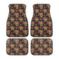 Mexican skull car accessories, sugar skull car mat flooring dia de los muertos skull car seat tool mexico car seat protector car accessories