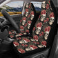 Floral car seat cover, death skull car accessories skull car seat cover flame skull car seat protector cover, christmas skull car seat cover