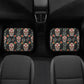 Mexico car protector, floral sugar skull mat for car, calaveras skull seat cover for truck, floral skull car seat cover full set car mat set