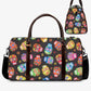Cinco de mayo skull Overnight Bag, candy skull duffel bag, sugar skull large travel bag, sugar skull girl Vacation Holidays Travel handbag