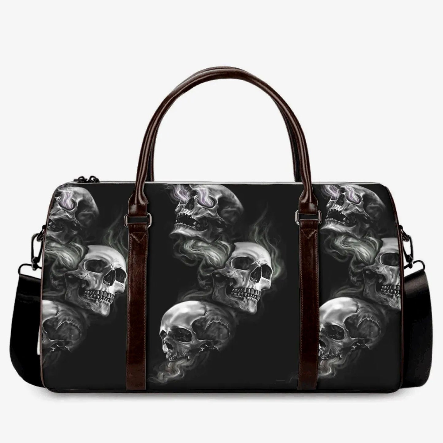 Halloween Hospital Bag, christmas skull monogrammed bag, rose skull handbag, biker skull shoulder bag, death skull handbag, flaming skull