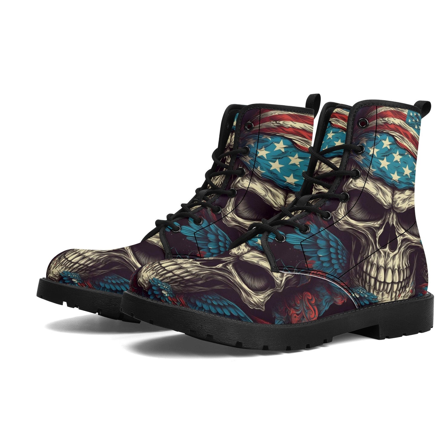 Skull unisex shoes, grim reaper men women shoes, skull in fire unisex boots, horror ankle Boots, skull winter boots, flame skull shoes boots