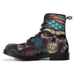 Skull unisex shoes, grim reaper men women shoes, skull in fire unisex boots, horror ankle Boots, skull winter boots, flame skull shoes boots