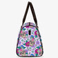 Day of the dead Overnight Bag, floral skull weekender bags, mexican skull Vacation Holidays Travel Bag candy skull Hospital Bag shoulder bag