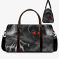 Death skull Carry on Weekender Overnight Bag, christmas skull Canvas Weekend Travel Bag, evil Overnight Bag, flower skull handbag, punisher