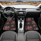 Flame skull car rug, death skull car seat cover full set, rose skull rug mat for car, horror seat cover for car reaper skull car accessories