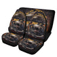 Motorcycle skull car protector horror rug for car flaming skull car mat christmas skull car seat protector motorcycle skull truck seat cover