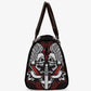 Skeleton Overnight Bag, flame skull Carry On Bag, flaming skull Carry on Weekender Overnight Bag halloween weekender bags goth weekender bag