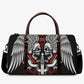 Skeleton Overnight Bag, flame skull Carry On Bag, flaming skull Carry on Weekender Overnight Bag halloween weekender bags goth weekender bag