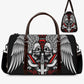 Skeleton Overnight Bag, flame skull Carry On Bag, flaming skull Carry on Weekender Overnight Bag halloween weekender bags goth weekender bag