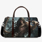 Gothic skull Overnight Bag, flame skull Carry on Weekender Overnight Bag, halloween large travel bag, punisher skull Carry on Weekender bag