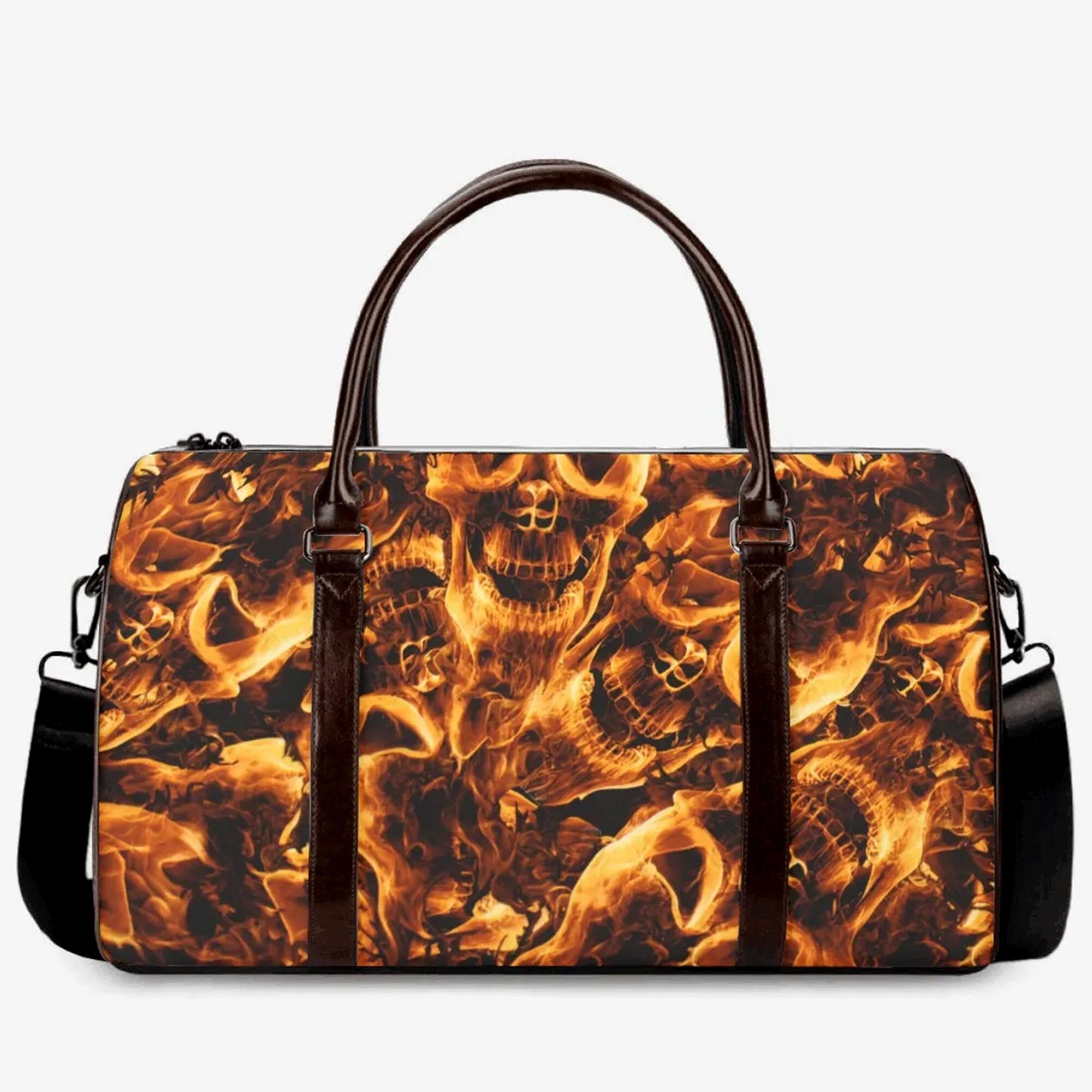 Flaming skull Carry On Bag, christmas skull monogrammed bags, biker skull Hospital Bag, grim reaper Hospital Bags, halloween Hospital Bags