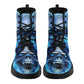 Flaming skull winter boots, rose skull unisex shoes, death skull boots, horror waterproof boot, skull ankle Boots, flaming skull shoes boots