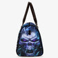 Flaming skull weekender bags, horror Vacation Holidays Travel Bag, horror Vacation Holidays Travel Bag, goth large travel bag, evil handbag