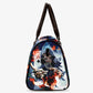 Grim reaper skull large travel bag, floral skull Carry on Weekender Overnight Bag, gothic skeleton Hospital Bag, floral skull Canvas bags