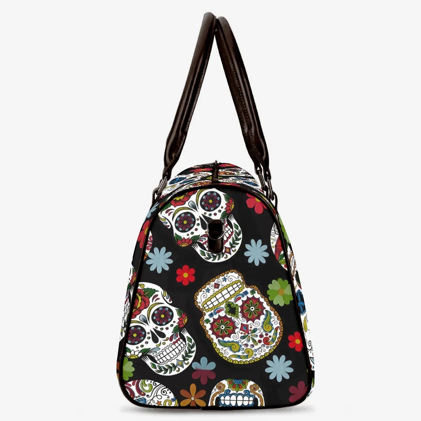 Candy skull Overnight Bag, cinco de mayo skull handbag, day of the dead travel bag, mexico large travel bag, cinco de mayo skull handbag bag
