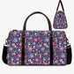 Skeleton handbag, calaveras skull duffel bag, candy skull Canvas Weekend Travel Bag, sugar skull girl weekender bags sugar skull weekend bag