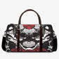 Floral skull Hospital Bag, calaveras skull monogrammed bag, dia de los muertos skull Carry On Bag, mexican skull shoulder bag, handbag skull