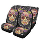 Day of the dead seat cover protector, candy skull car seat , sugar skull girl car seat dia de los muertos skull seat cover protector car mat