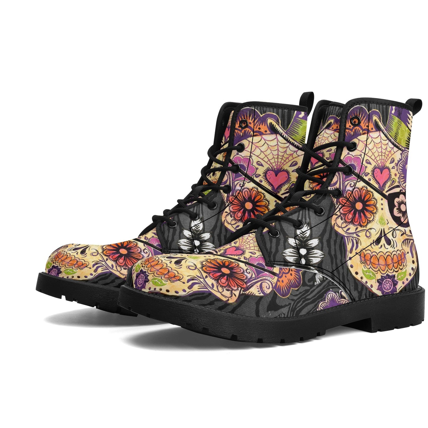 Day of the dead waterproof boot, calaveras skull shoes, mexican skull men women boots, floral skull waterproof boot, mexico men women boots
