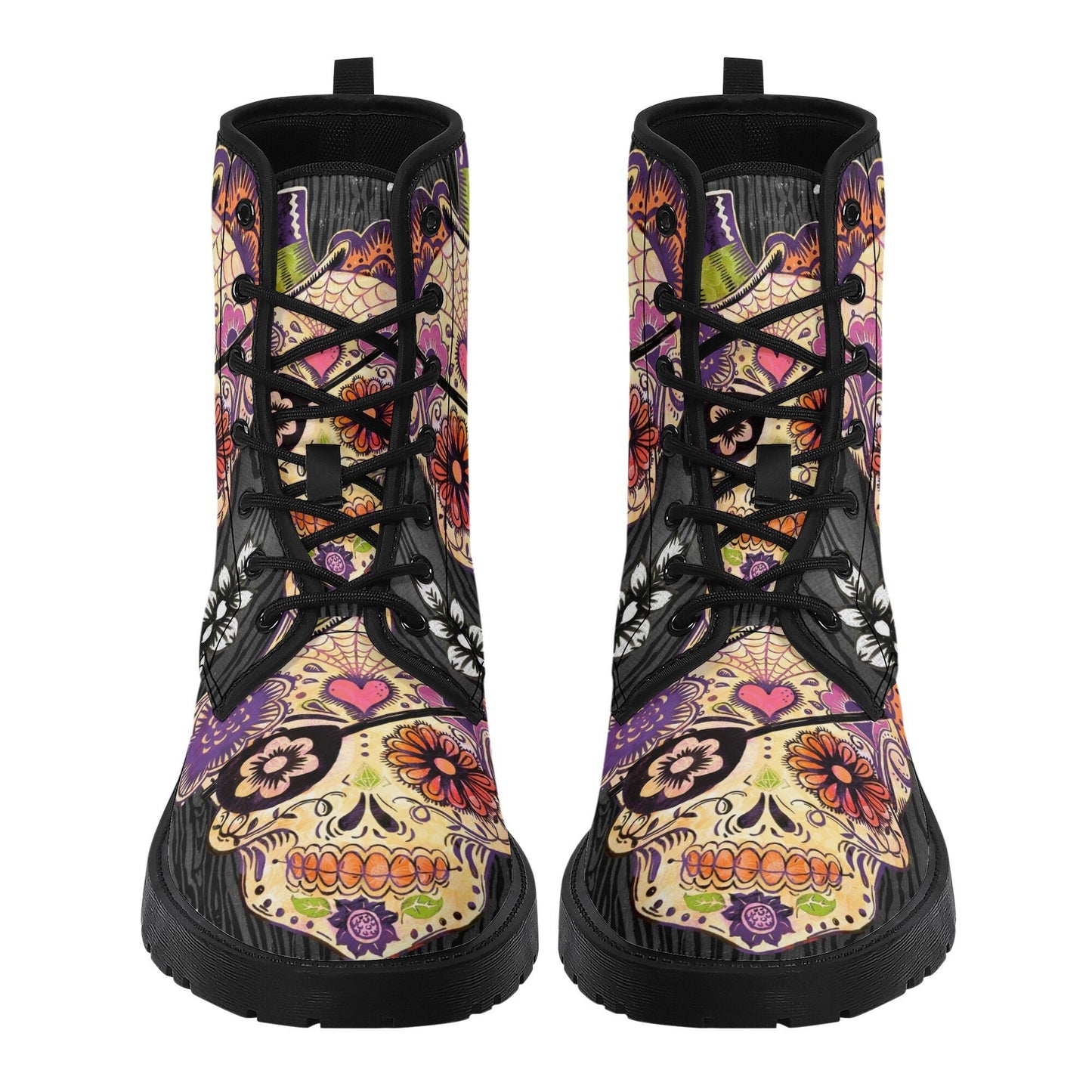 Day of the dead waterproof boot, calaveras skull shoes, mexican skull men women boots, floral skull waterproof boot, mexico men women boots