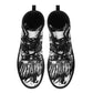 Horror waterproof Lace Up Anti-Slip platform nooties, skeleton waterproof shoes, christmas skull fashion leather boots skeleton unisex boots