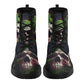 Gothic skull men women shoes, grim reaper men women shoes, halloween boots, skeleton waterproof Lace Up Anti-Slip platform nooties boots
