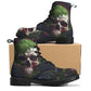 Gothic skull men women shoes, grim reaper men women shoes, halloween boots, skeleton waterproof Lace Up Anti-Slip platform nooties boots